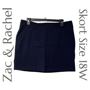 Zac & Rachel Woman - Navy Skort with Pockets – Size 18W